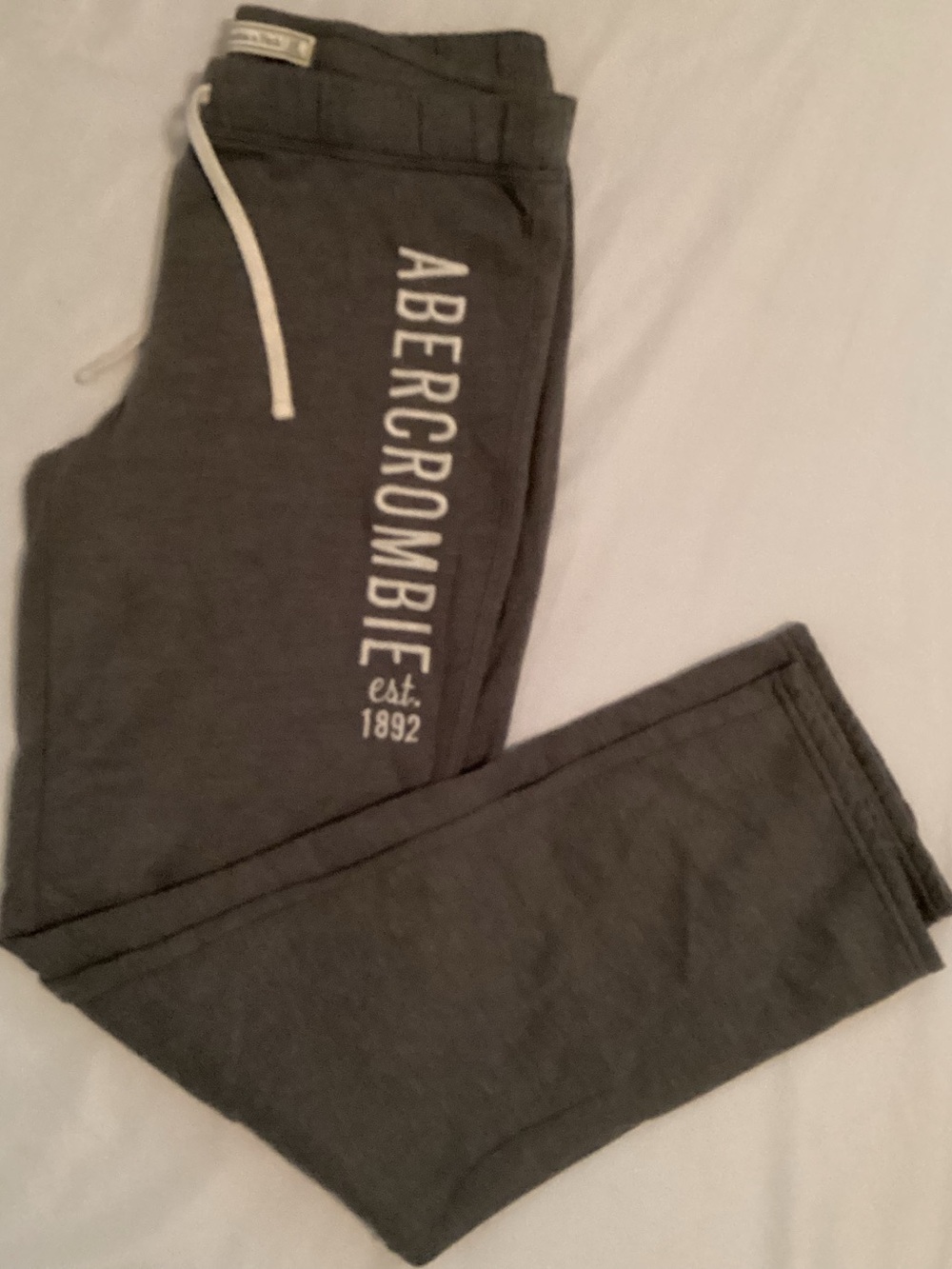 Abercrombie & Fitch Ladies Gray Pull On Sweatpant Jogger Lounge Pants Size M
